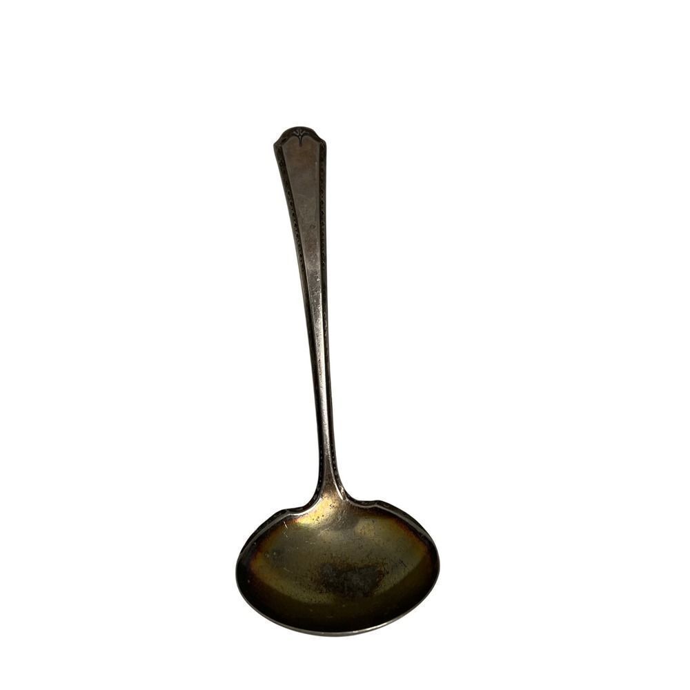 Vintage Algonquin Silver Plate Ladle Spoon Ornate Handle Serving Piece